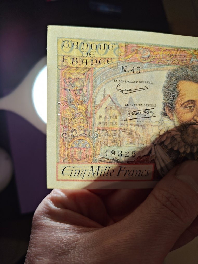 Frankrijk. - 5000 francs 1958 - Fayette 49-06 (Zonder minimumprijs) #3.2