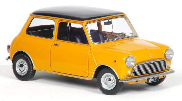 Mitica-Diecast 1:18 - Modellino di auto - Innocenti Mini Cooper MK1 1966 - Modello in pressofusione con porte apribili #1.0