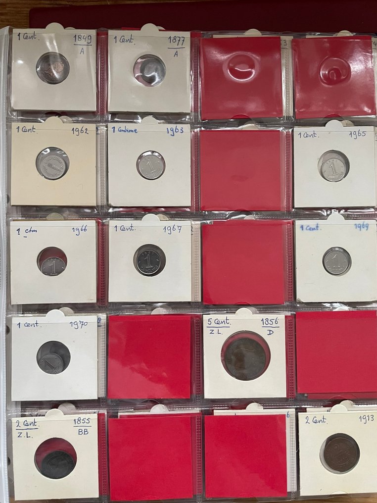 Frankrijk. Verzameling van 341 munten van 1 centimes tot 100 francs, 1849-1981 (Zonder minimumprijs) #1.0