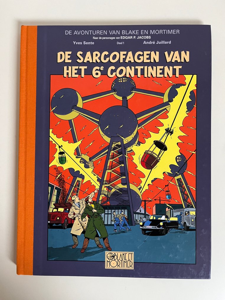 Blake en Mortimer 16 - De sarcofagen van het 6e continent deel 1 - luxe HC met linnen rug  + persdossier - 2 Album - 第一版 - 2003 #1.0