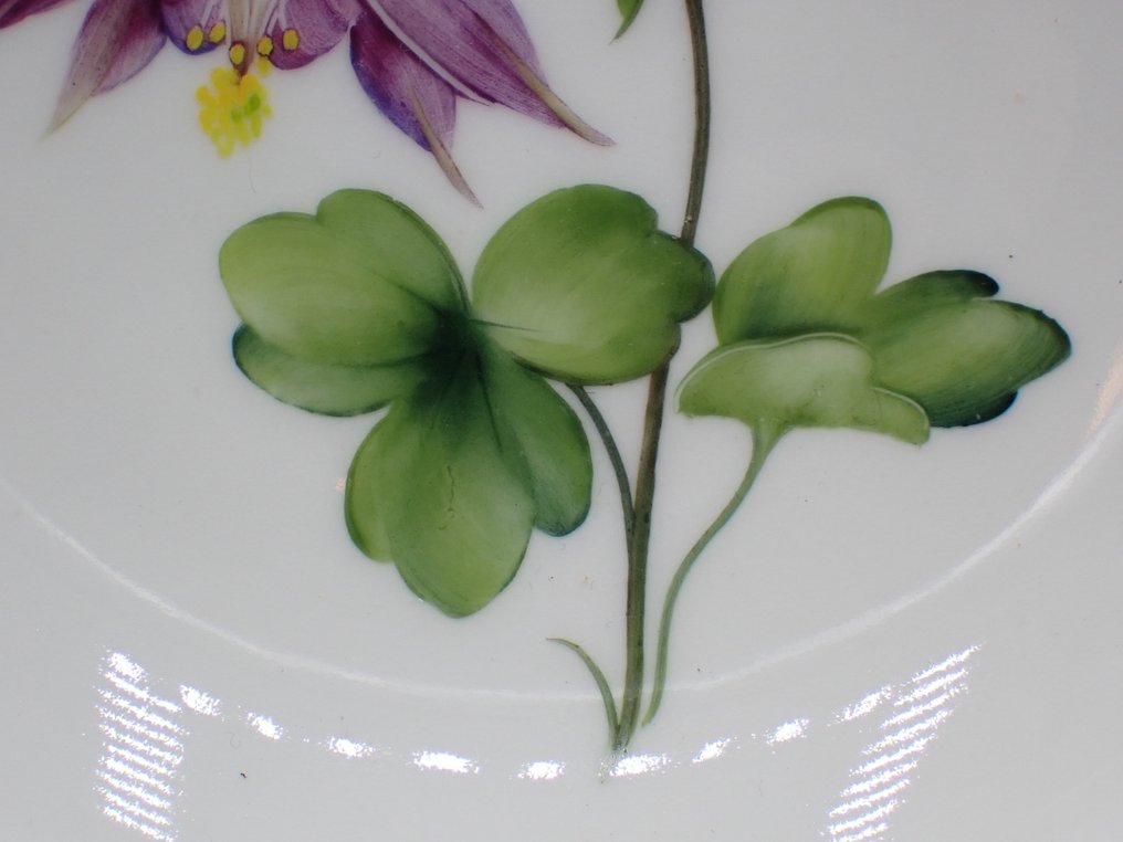 KPM - 碗 - With Columbine flower décor - 瓷 #3.2