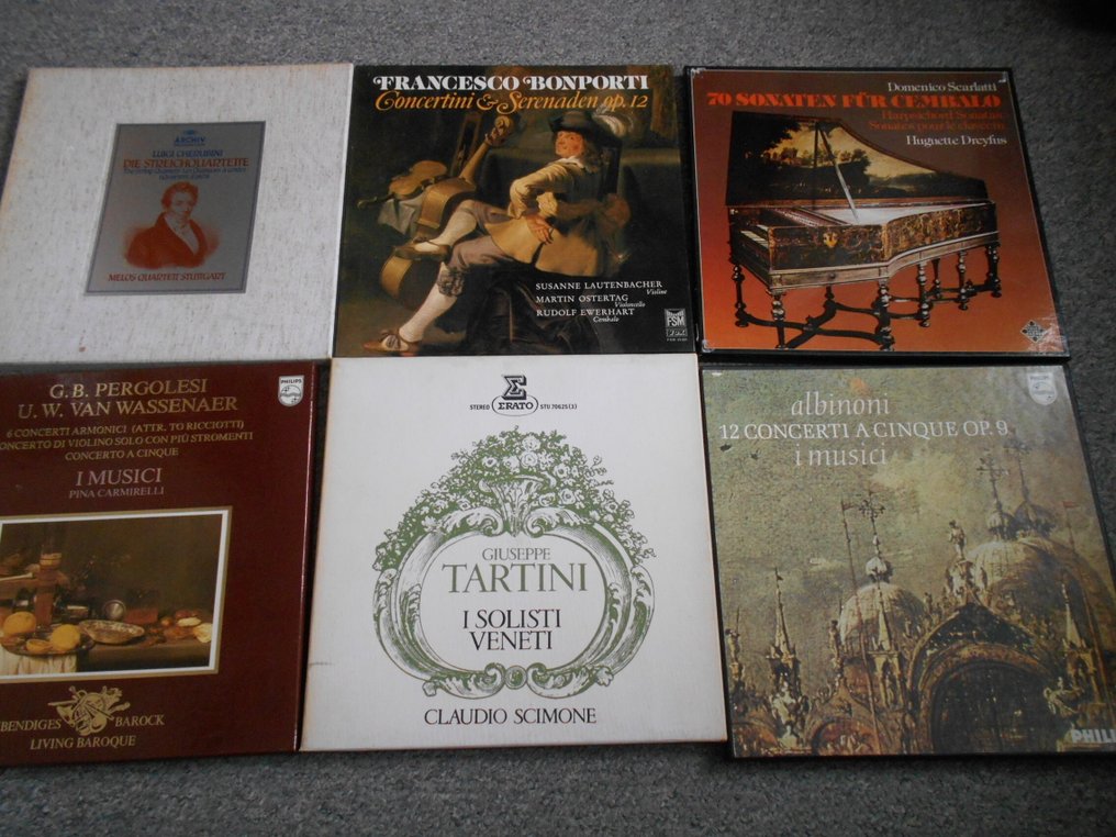 Francesco Bonporti - 多位藝術家 - Curated Collection of Italian Composers: Scarlatti, Tartini etc. 6 boxsets, 17 lps - 多個標題 - LP 專輯(多個) - 1974 #1.0