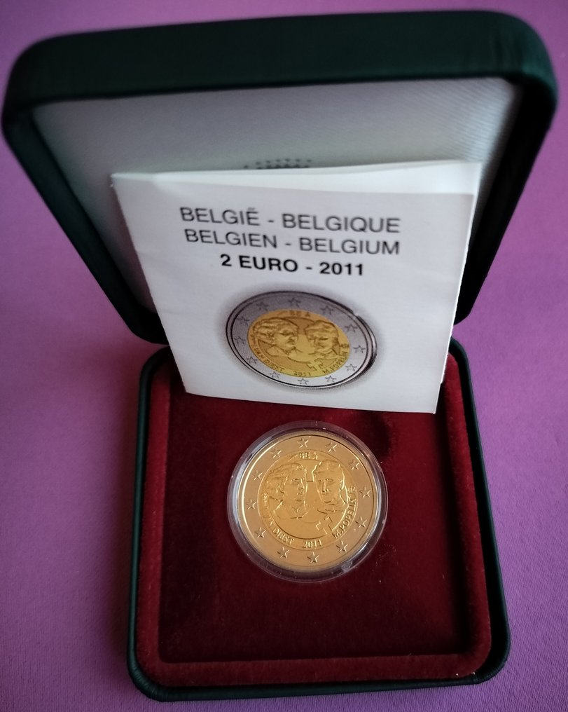 België. 2 Euro 2011/2021 (9 monnaies) Proof (Zonder minimumprijs) #2.1