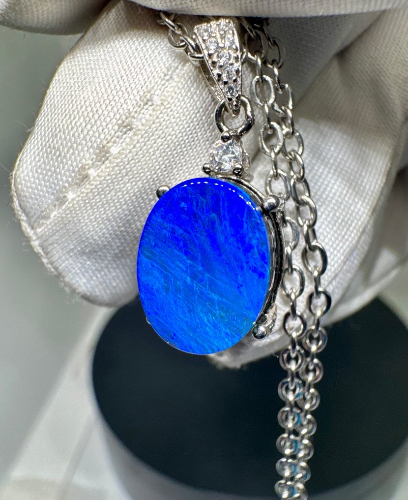 蛋白石 珠寶 - 高度: 23 mm - 闊度: 9.5 mm- 2.02 g - (1) #2.1