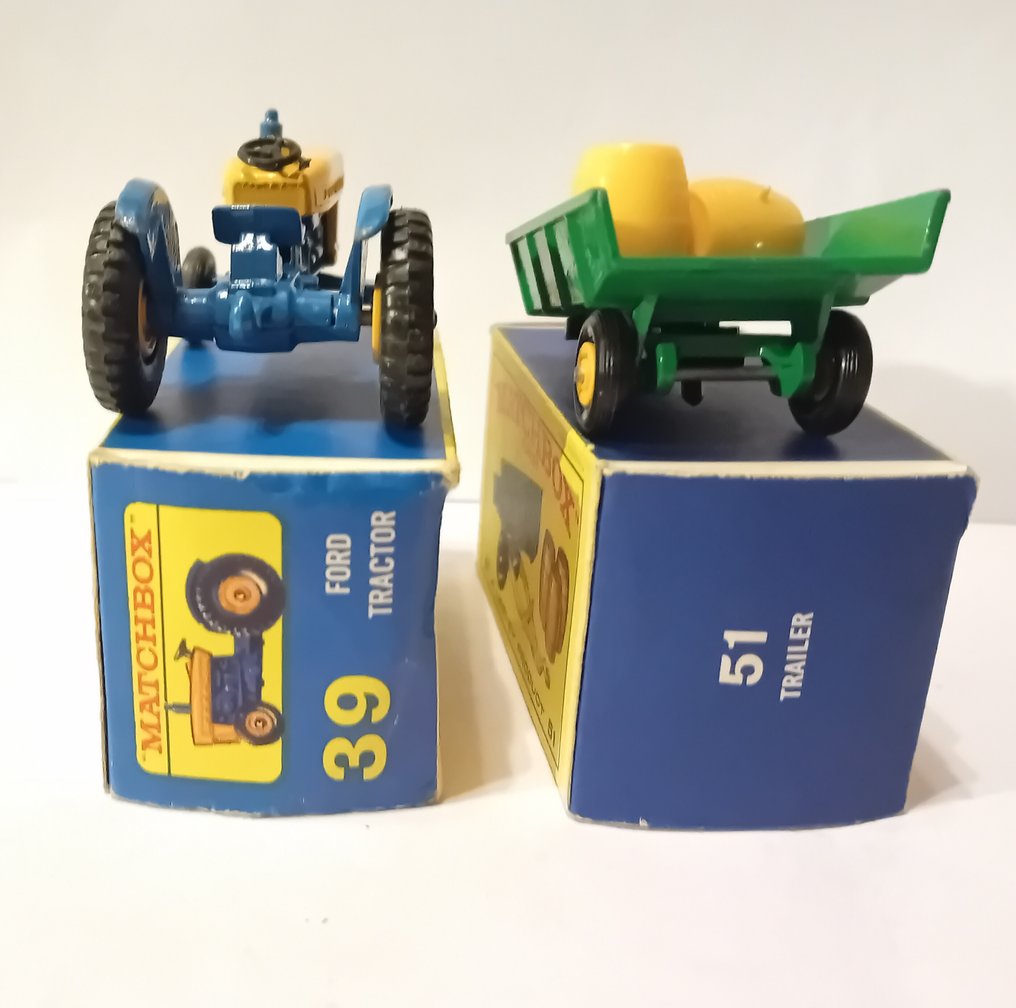 Matchbox - Modellandbrugsmaskiner (2) - Ford Tractor (39) Trailer (51) #4.3