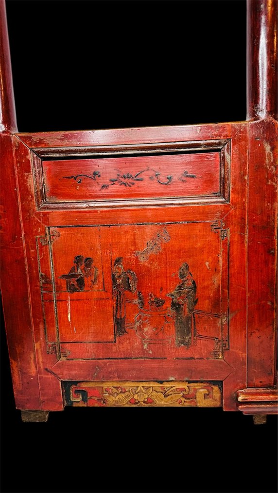 Par af lakkerede og forgyldte træpaneler. - Kina - Qing-dynastiet (1644-1911) #2.1