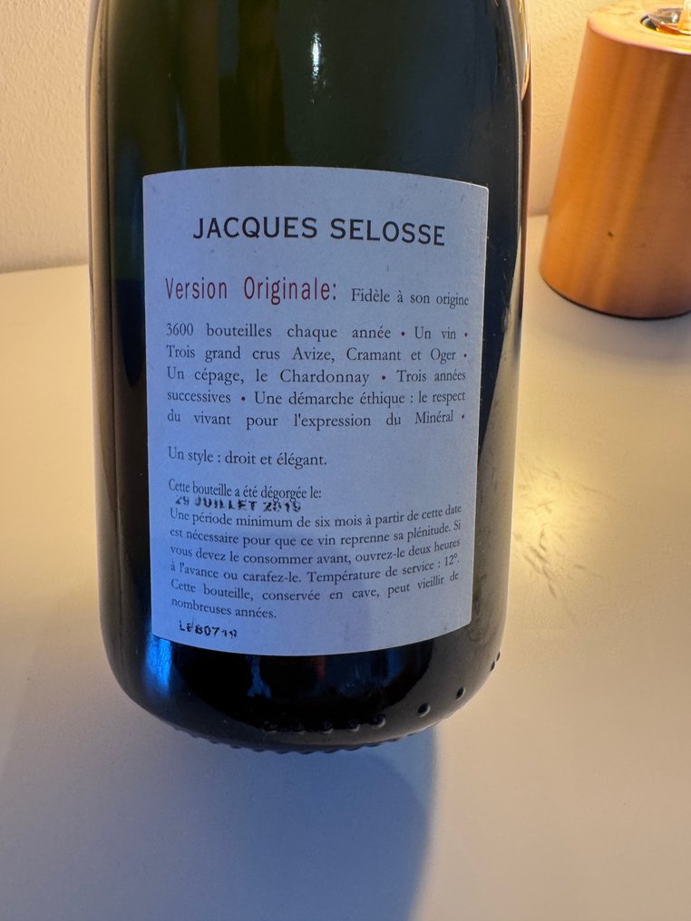2019 Jacques Selosse, V.O. - Σαμπάνια Grand Cru - 1 Φιάλη (0,75L) #2.1