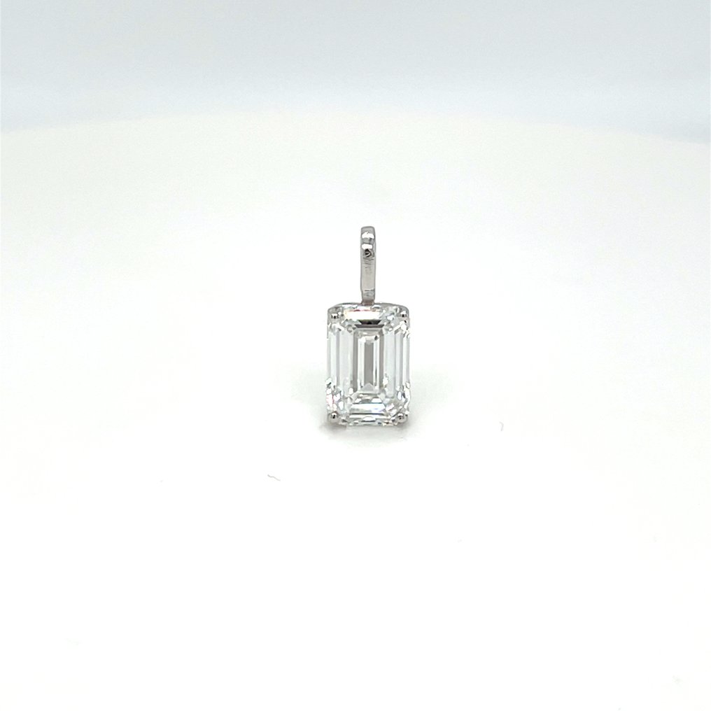 Ohne mindestpreis - Anhänger - 14 kt Weißgold -  1.01ct. tw. Diamant (Laborgezüchtet (Lab Grown)) #3.2