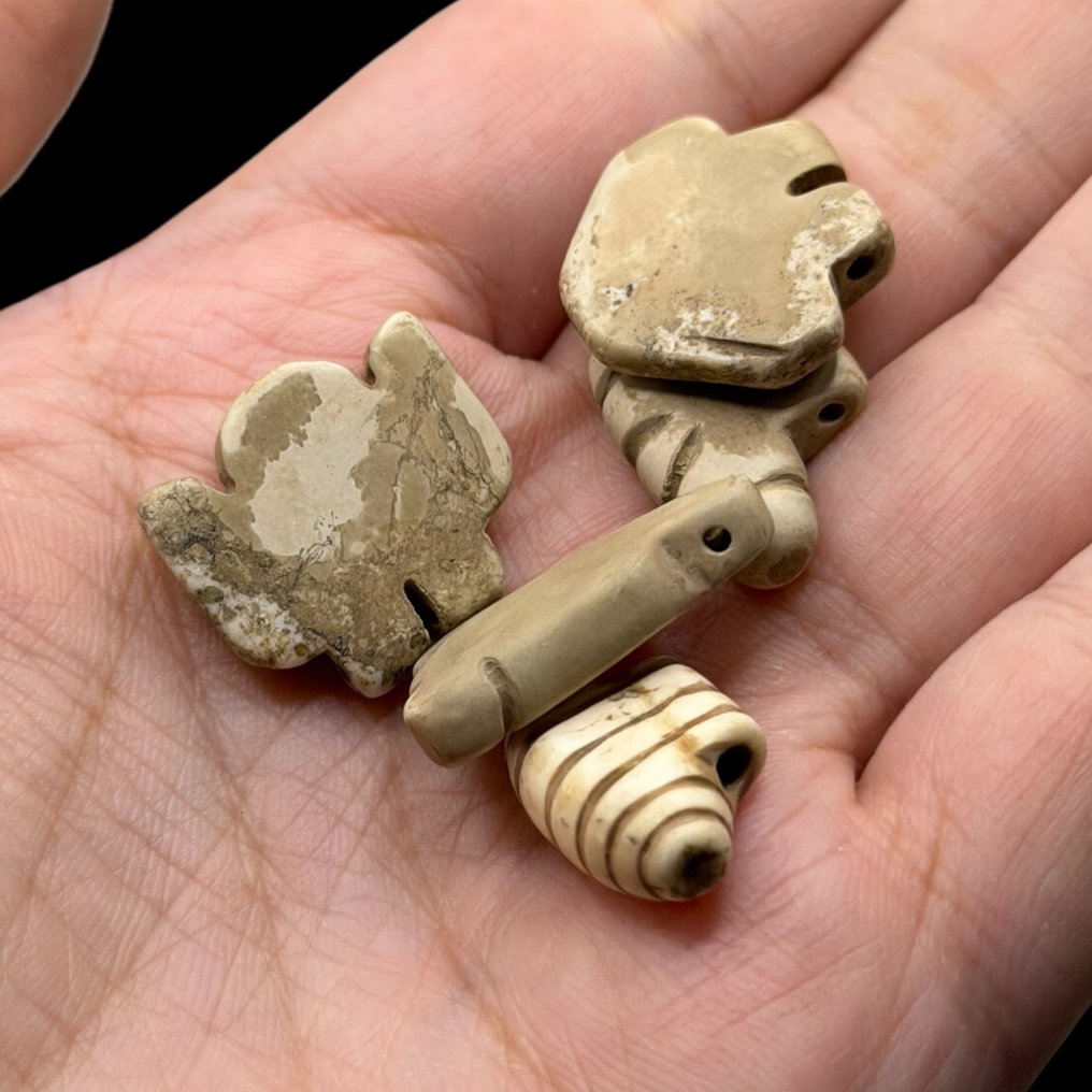 Ancient Egypt, First Intermediate Period Stone lot of 5 Amulet  (No reserve price) #2.1