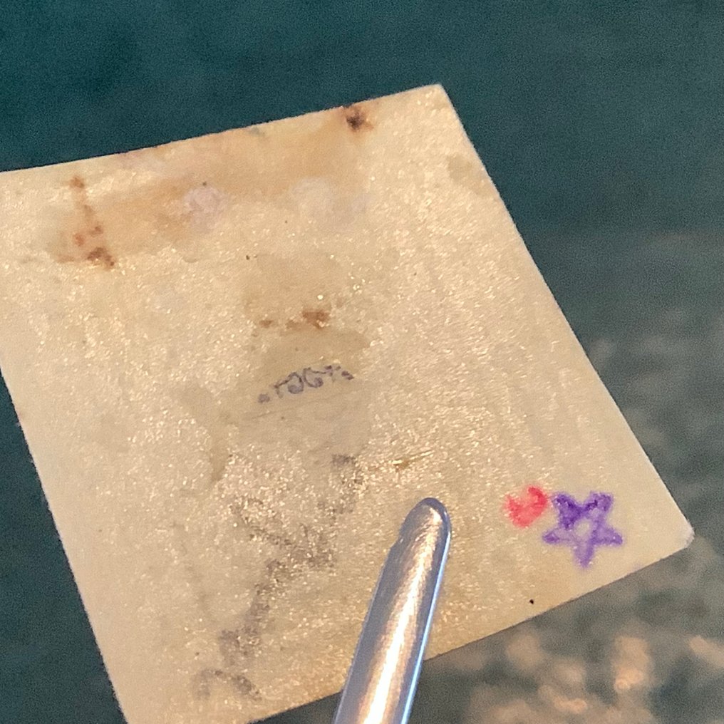 Autriche 1858 - Krantenzegel : cachet de cire avec un double aigle de 4 Kr et un velours de bord - approuvé. - Michel 4Xb #3.2