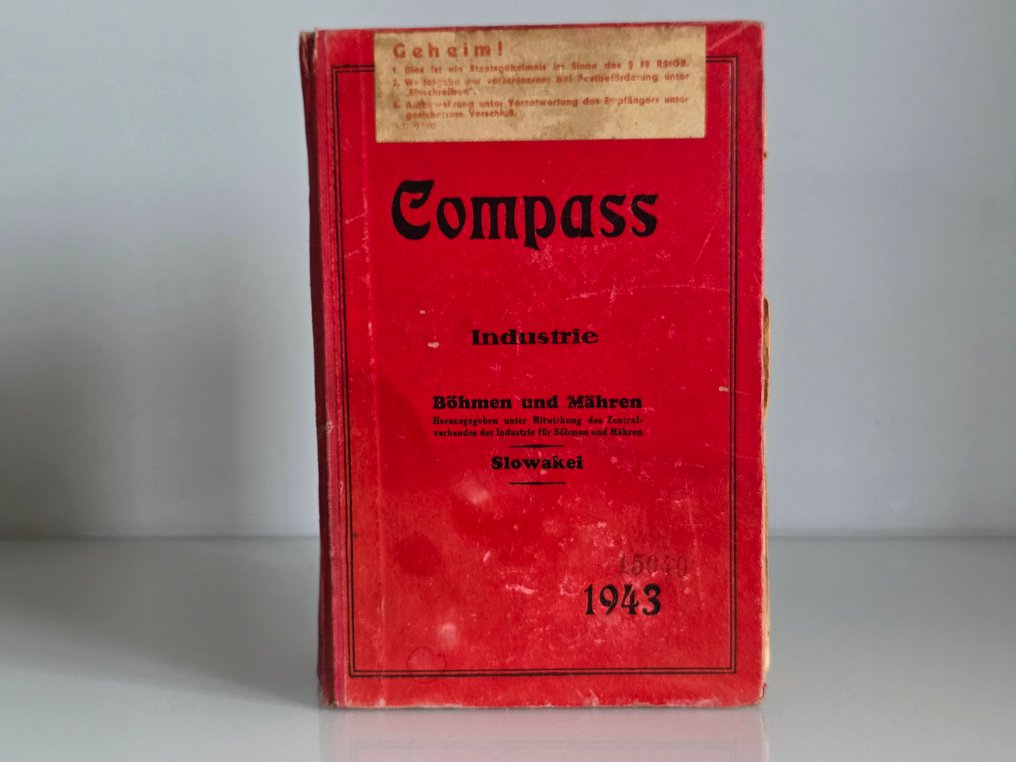 Compassverlag - Unikatowy "Industrie-Compass" 1943 GEHEIM! (Tajne!) – rzadkość antykwaryczna, II WŚ #1.0