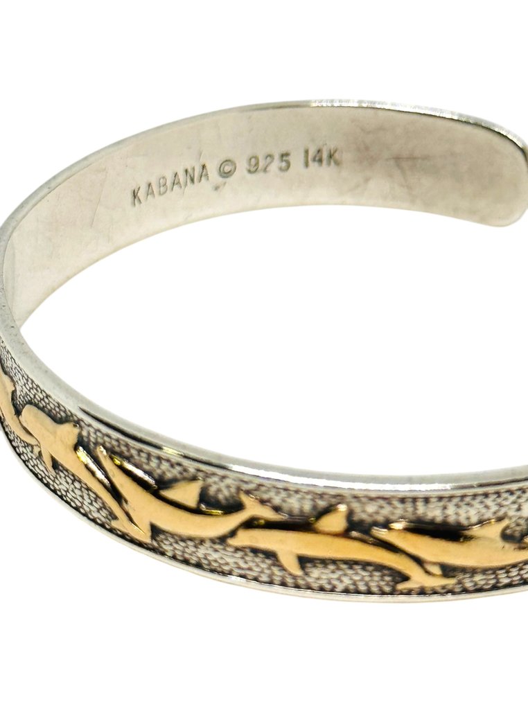 Sans prix de réserve - Bracelet - 14 carats Or jaune, Argent - Kabana, USA #4.3