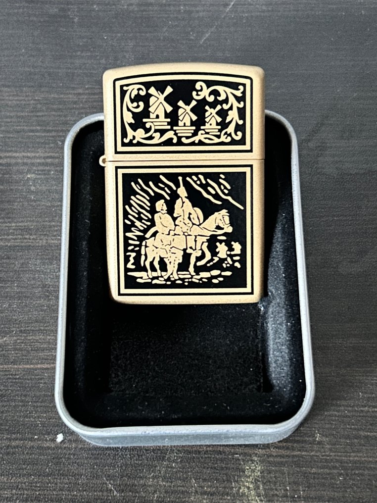 Zippo - L17-Don Quichot - Ingen reservasjonspris - Lighter - Stål #3.2