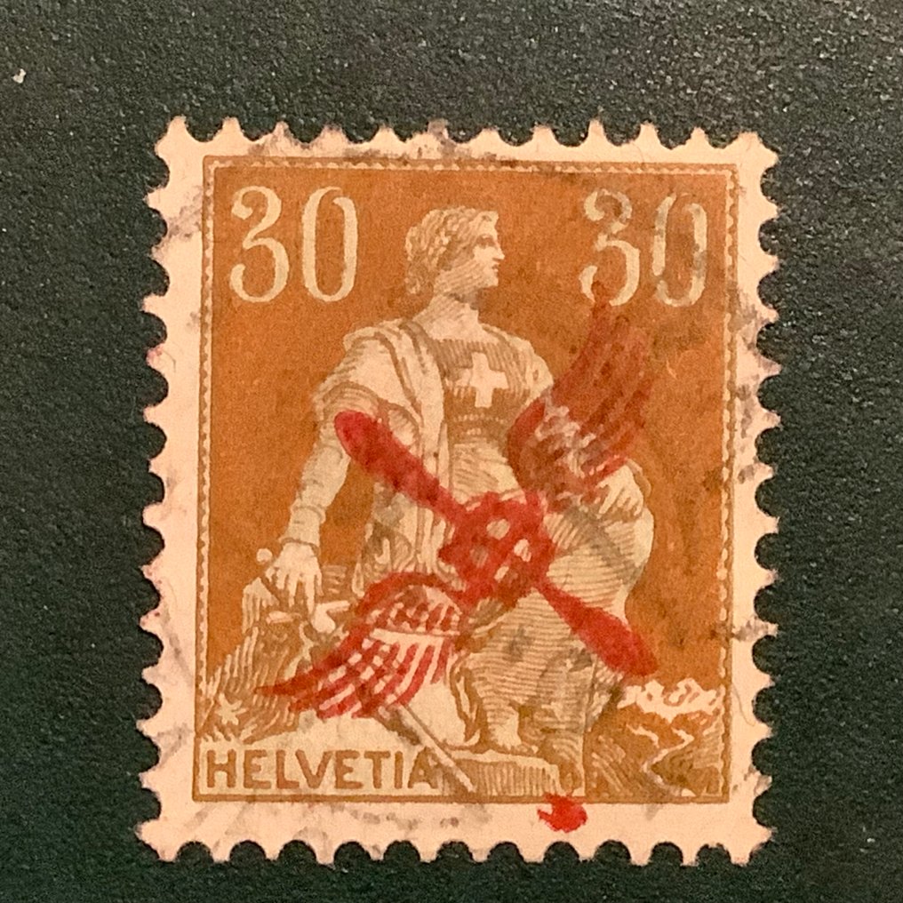Svájc 1919 - 30 Rp met propeller felirat - Zumstein F1 / Michel 152 #1.0