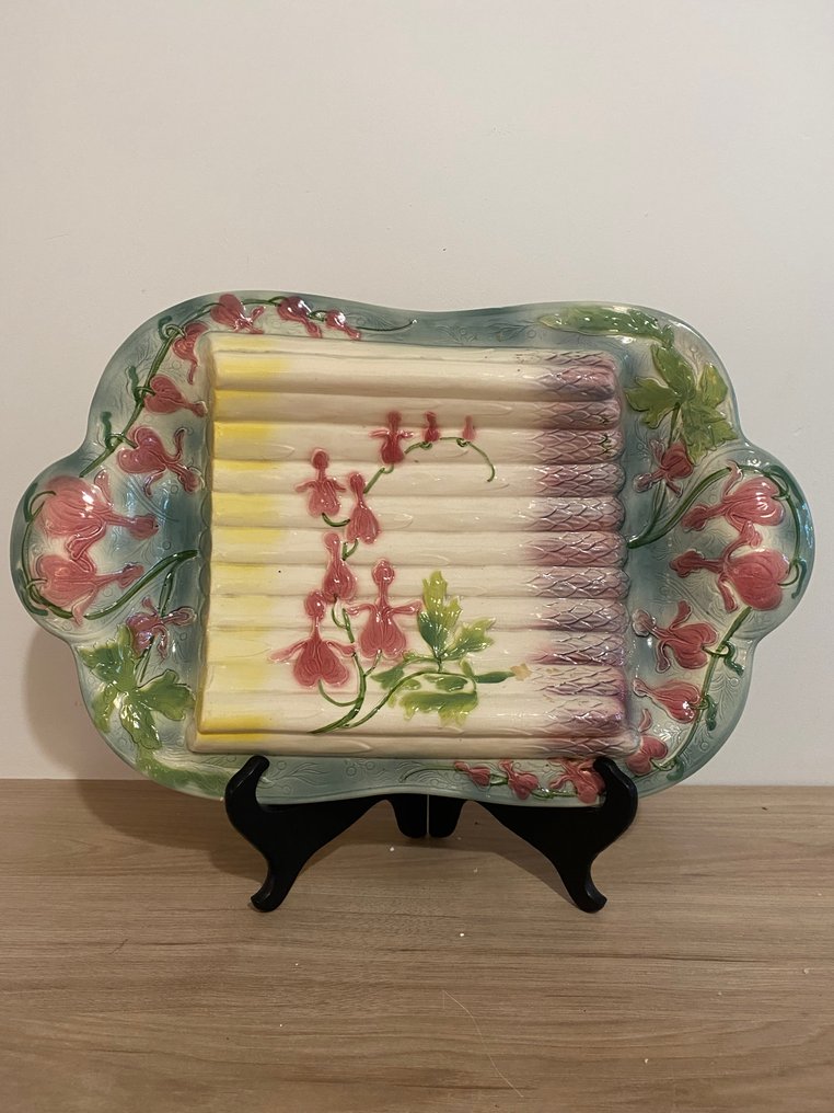 S. Clément - Astia - Kivitavara, Lasite - plat asperges art nouveau #1.0