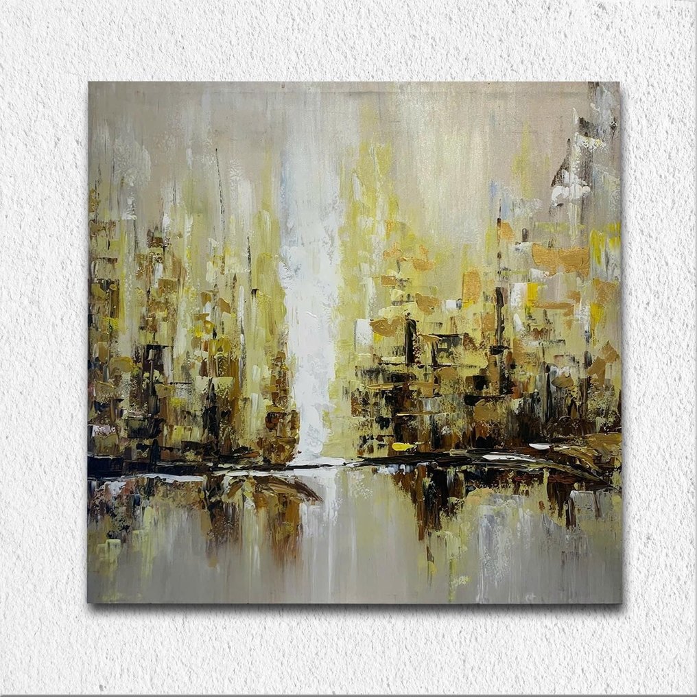 Nguyen Robert - Aurore Urbaine 79 x 79 cm #1.0