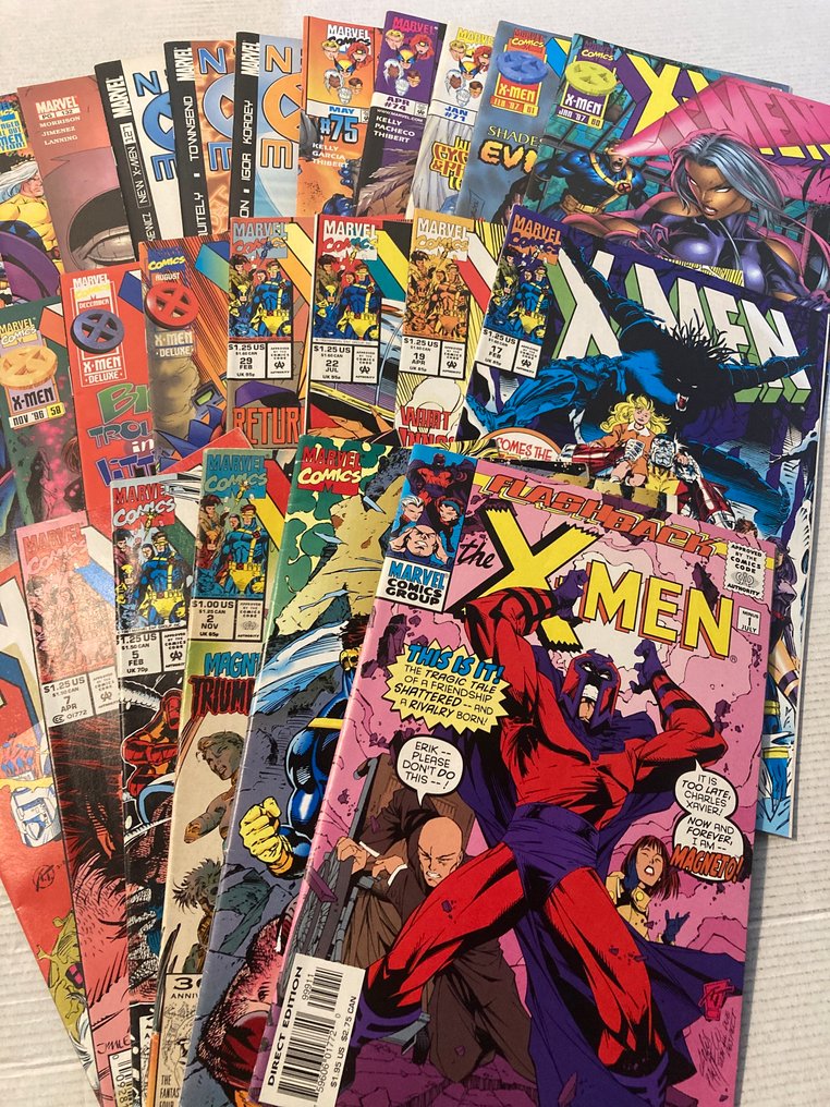 X-Men (1991 Series) 25 comics in range # 1 to 132 + Annuals - Featuring Wolverine, Rogue, Gambit, Cyclops, Storm, Colossus, Psylocke - 25 Comic collection - First edition - 1991/2002 #1.0