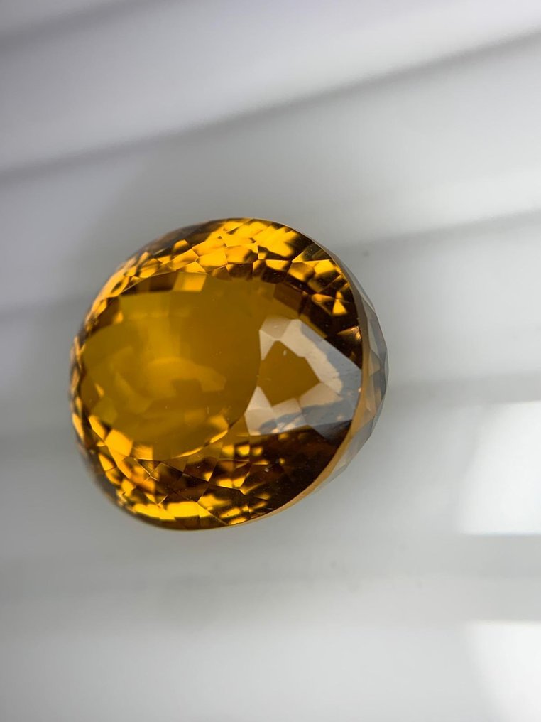 沒有保留價 黃色 黃水晶 - 61.03 ct - 國際有色寶石協會 (ICA GemLab) - Golden #3.2