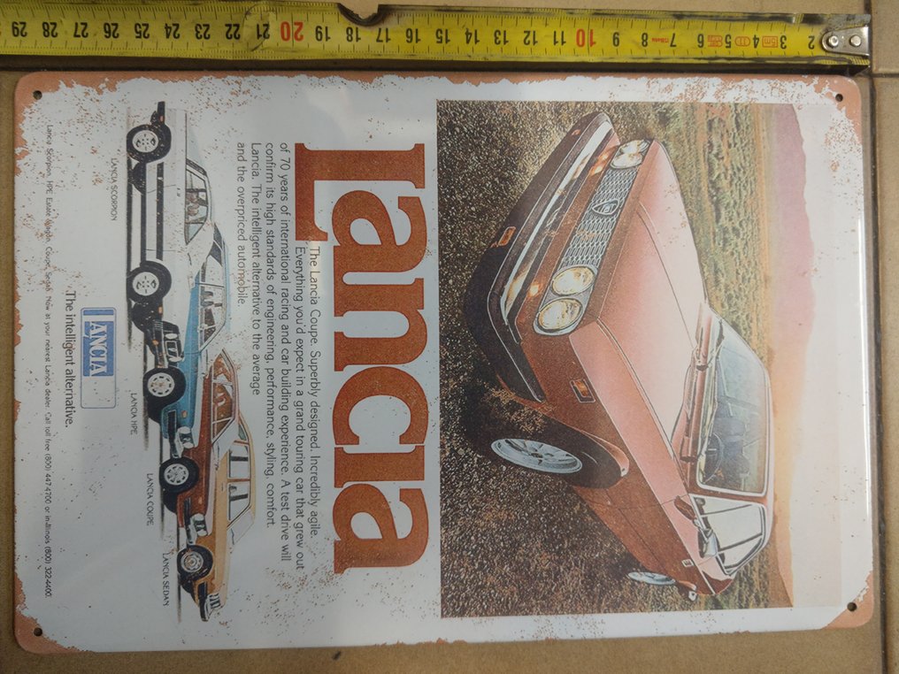 Skylt för Lancia - Skylt - Stål #2.1