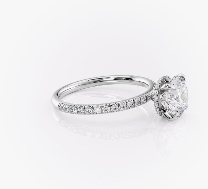 Jegygyűrű - 14 kt. Fehér arany - 1.26ct. tw. Gyémánt (Természetes) - Gyémánt - G/VVS2 #3.2