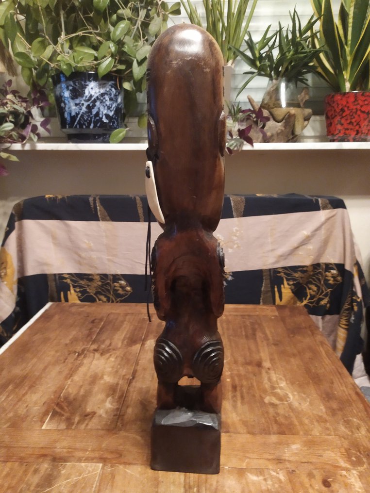 60cm χειροποίητο σκαλιστό Tiki - TekoTeko - Maori - Νέα Ζηλανδία #4.3