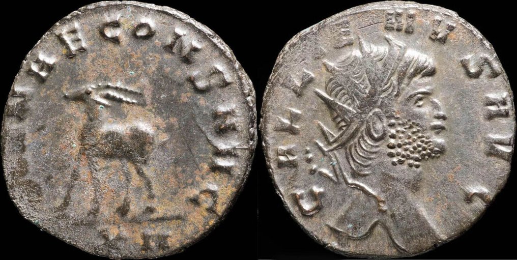 罗马帝国. 加利纳斯 （253-268）. Antoninianus DIANAE CONS AVG  (没有保留价) #1.0