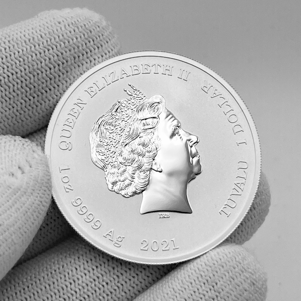 Tuvalu. 1 Dollar Tuvalu 2021 - John Wayne Silver coin 1 oz - Ag999 (Sem preço de reserva) #4.3