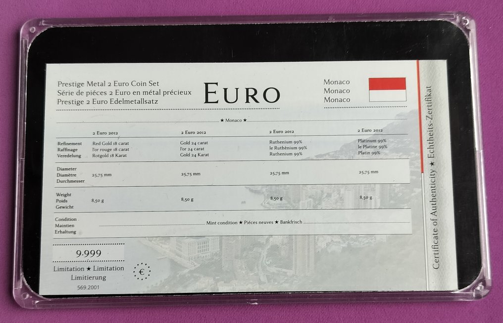 摩納哥. Euro 2005/2025 (11 items) Proof + BU (沒有保留價) #2.1