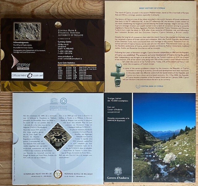 Europa. Year Set (BU) 2008/2014 (4 sets)  (Zonder minimumprijs) #1.0