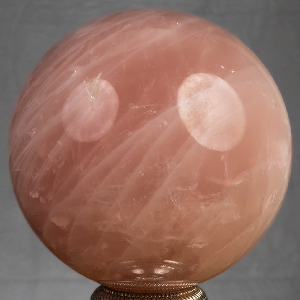 Quarzo rosa Sfera di quarzo rosa di alta qualità lucidata - Altezza: 14.3 cm - Larghezza: 14.3 cm- 4006 g #4.3