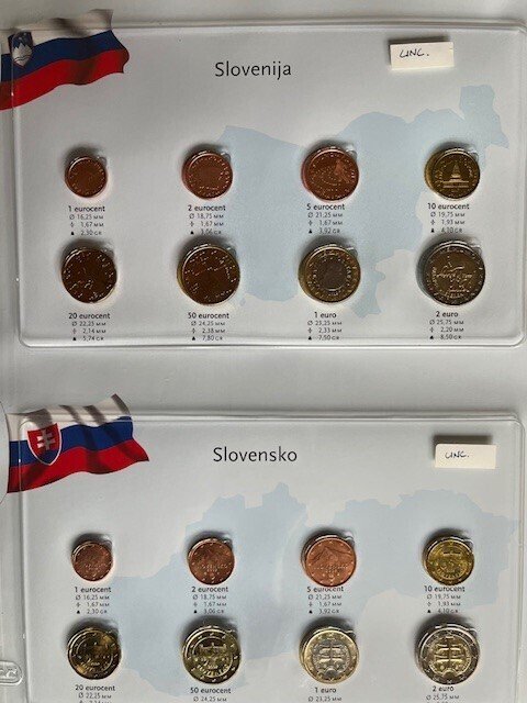 Europa. Series 1 Cent - 2 Euro Various Years (22 series) (Ingen mindstepris) #2.1