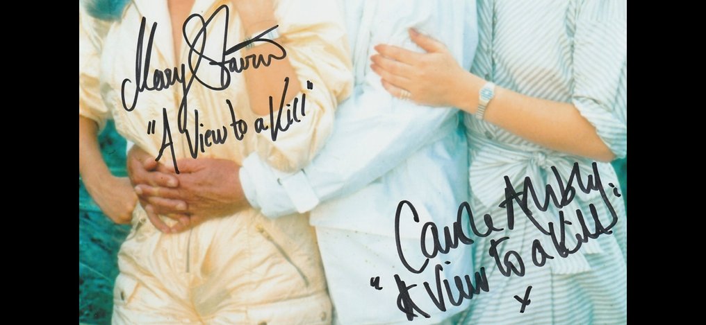 James Bond 007: A View To a Kill - Signed by Mary Stavin (Kimberley Jones) and Carole Ashby (Papilon) #4.3