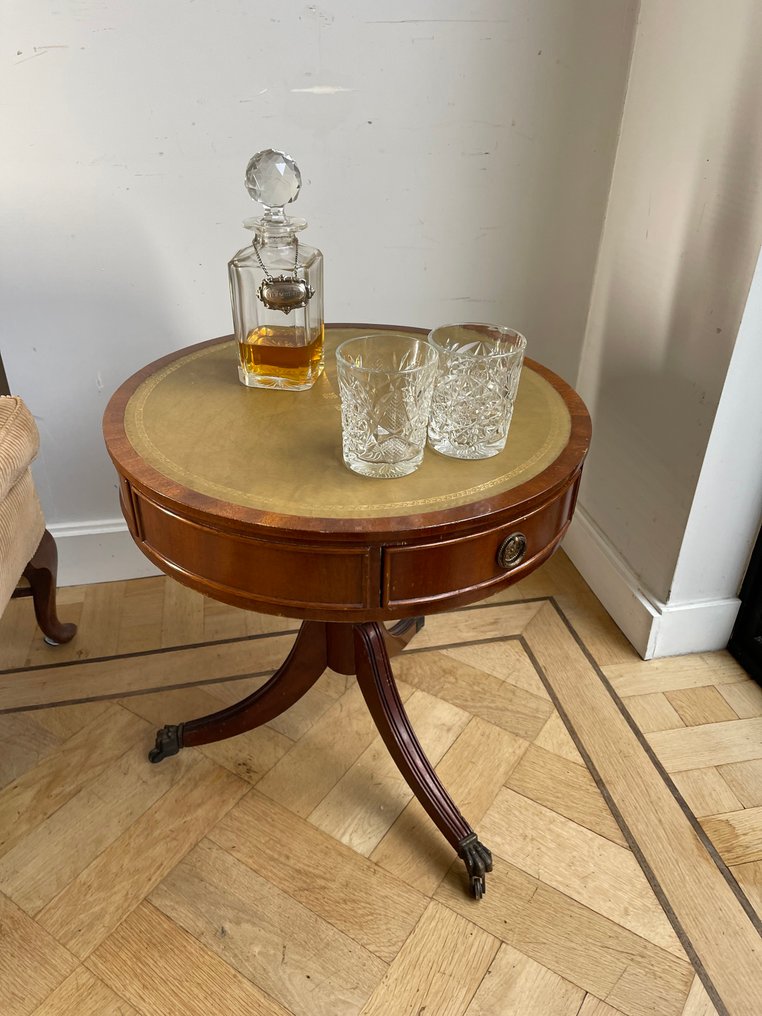 Lampebord - Drum Table - Mahogni - vinbord #3.2