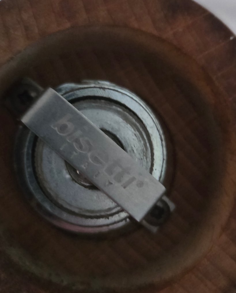 Bissetti Italy - Só- és borsszórók - XXL - nyírfa fa / cink / acél - Borsdaráló bükkfából #4.3