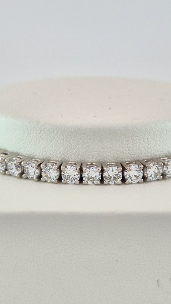 Bracelet - 14 kt. White gold -  6.5ct. tw. Diamond (Lab-grown) #1.0
