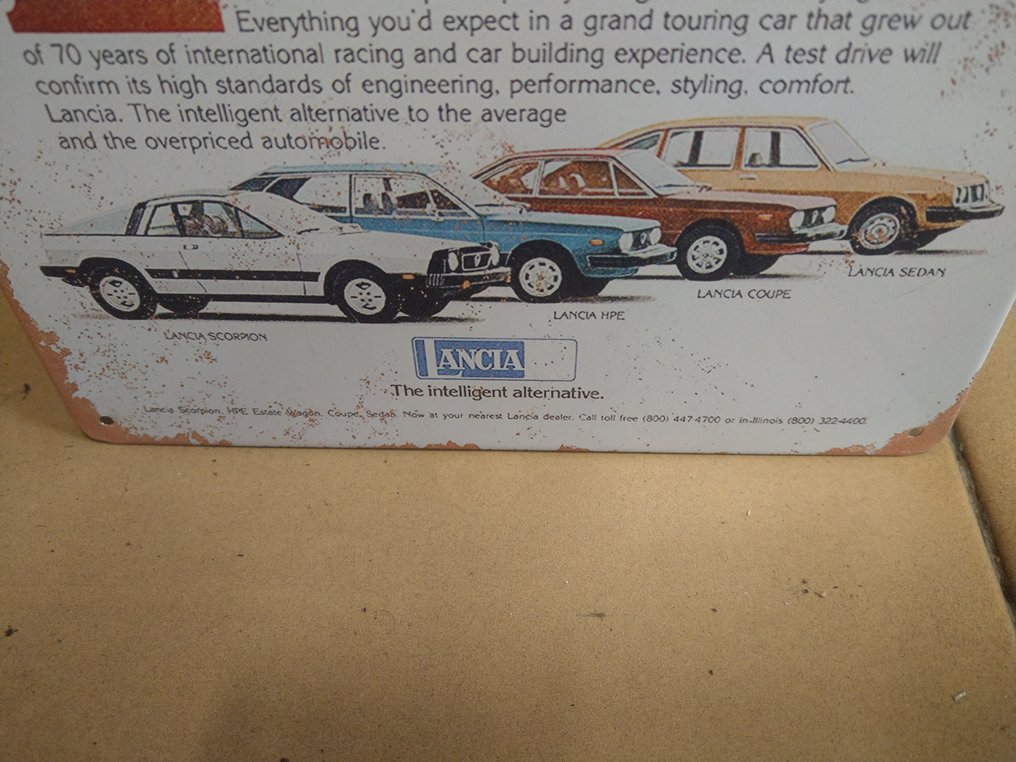 Skylt för Lancia - Skylt - Stål #4.3