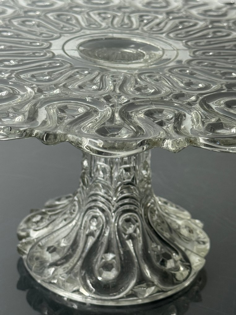 Charles Graffart & René Delvenne - Βάση κέικ - Γυαλί - Πλατ, άγνωστο μοντέλο. #2.1