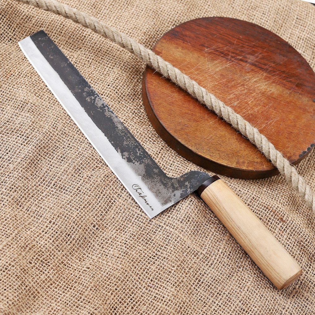 Nóż stołowy - CD-RW636 - Drzewo oliwne - Nóż japoński Usuba #1.0