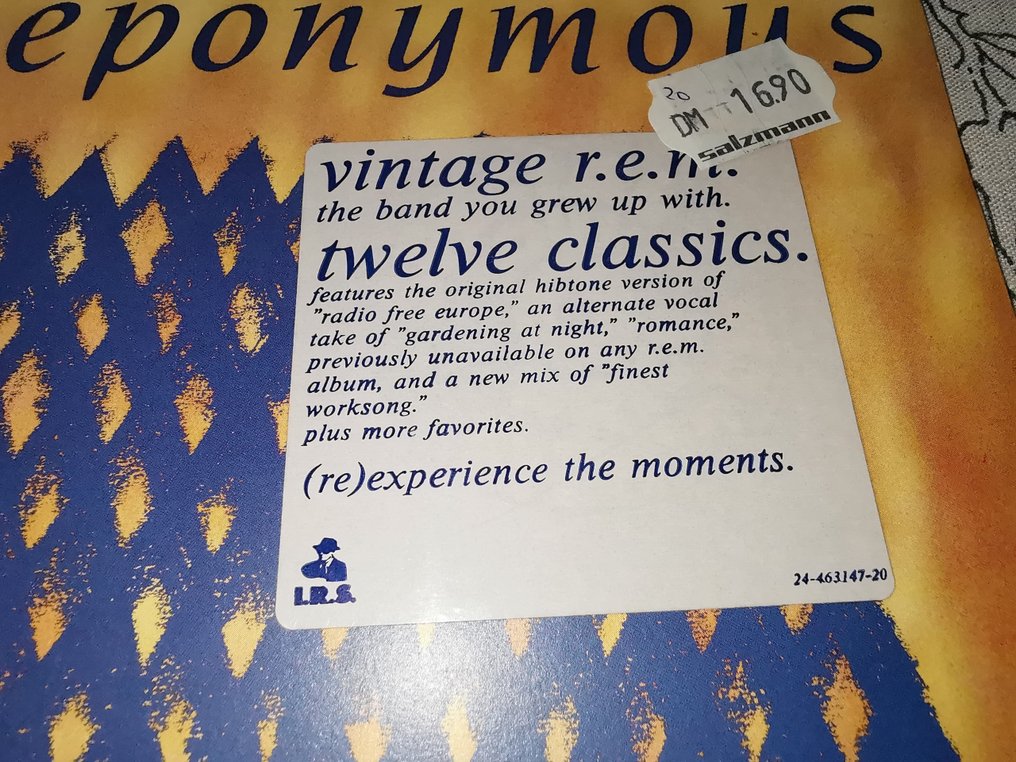 R.E.M. - Eponymous & Dead Letter Office / B-Sides Compiled - Άλμπουμ LP (πολλαπλά αντικείμενα) - 1987 #2.1
