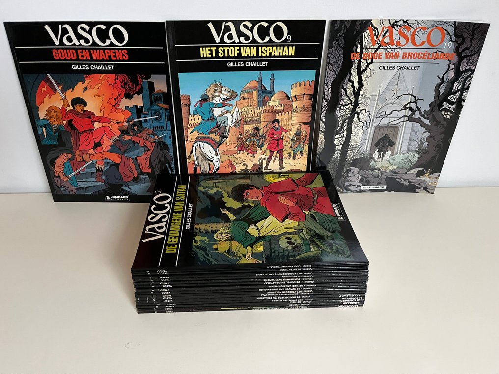 Vasco 1 t/m 13 & 15 t/m 19 - opeenvolgende reeks SC - 18 Album - Erstausgabe - 1983/2003 #1.0