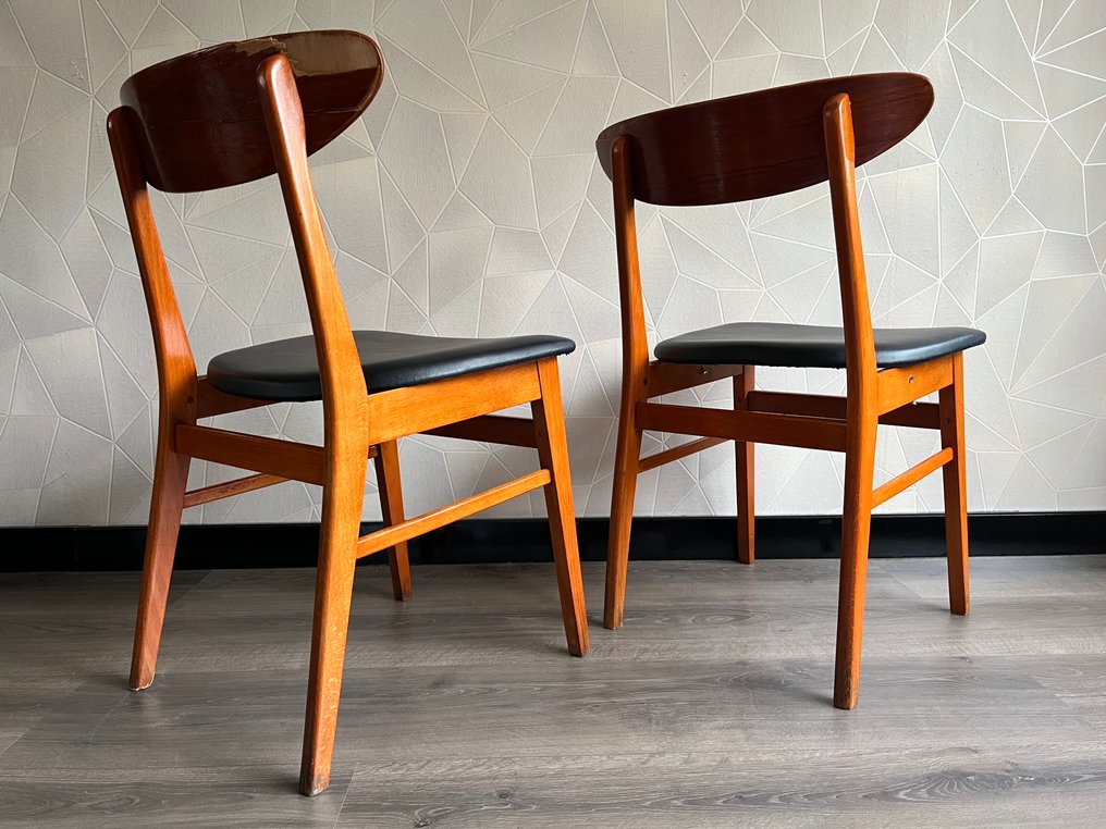 Farstrup - Thomas Harlev - Chair (2) - Model 210 - Beech, Teak - Vintage #4.3