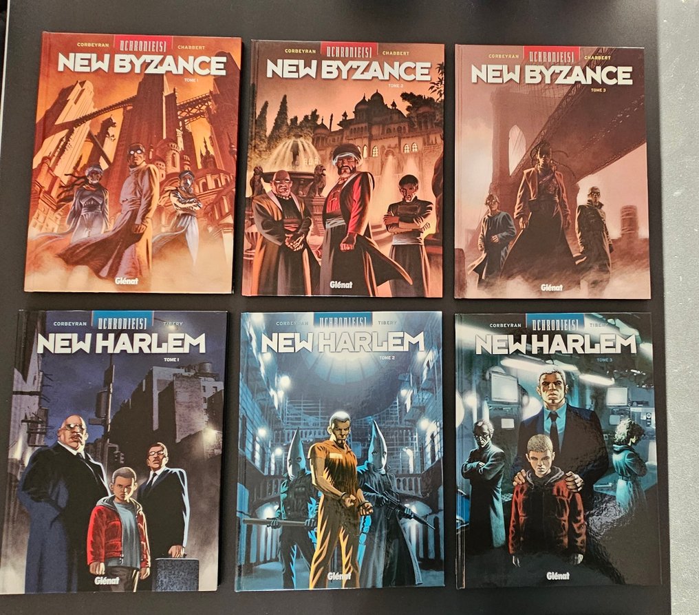 Uchronies - New Byzance T1 à T3 + New Harlem T1 à T3 - 6x C - EO/Ré - 6 Album - 2008/2011 #1.0