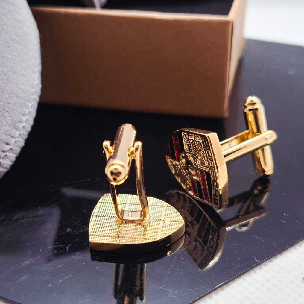 18K金箔。 - 袖扣 - 保时捷 #3.2