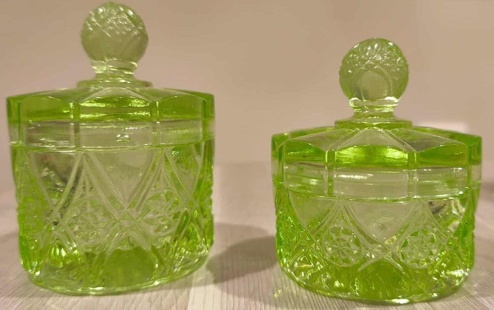 Αρ Ντεκό Σετ τουαλέτας - Val Saint Lambert - Γυαλί - 9 τεμάχια Ouraline #2.1