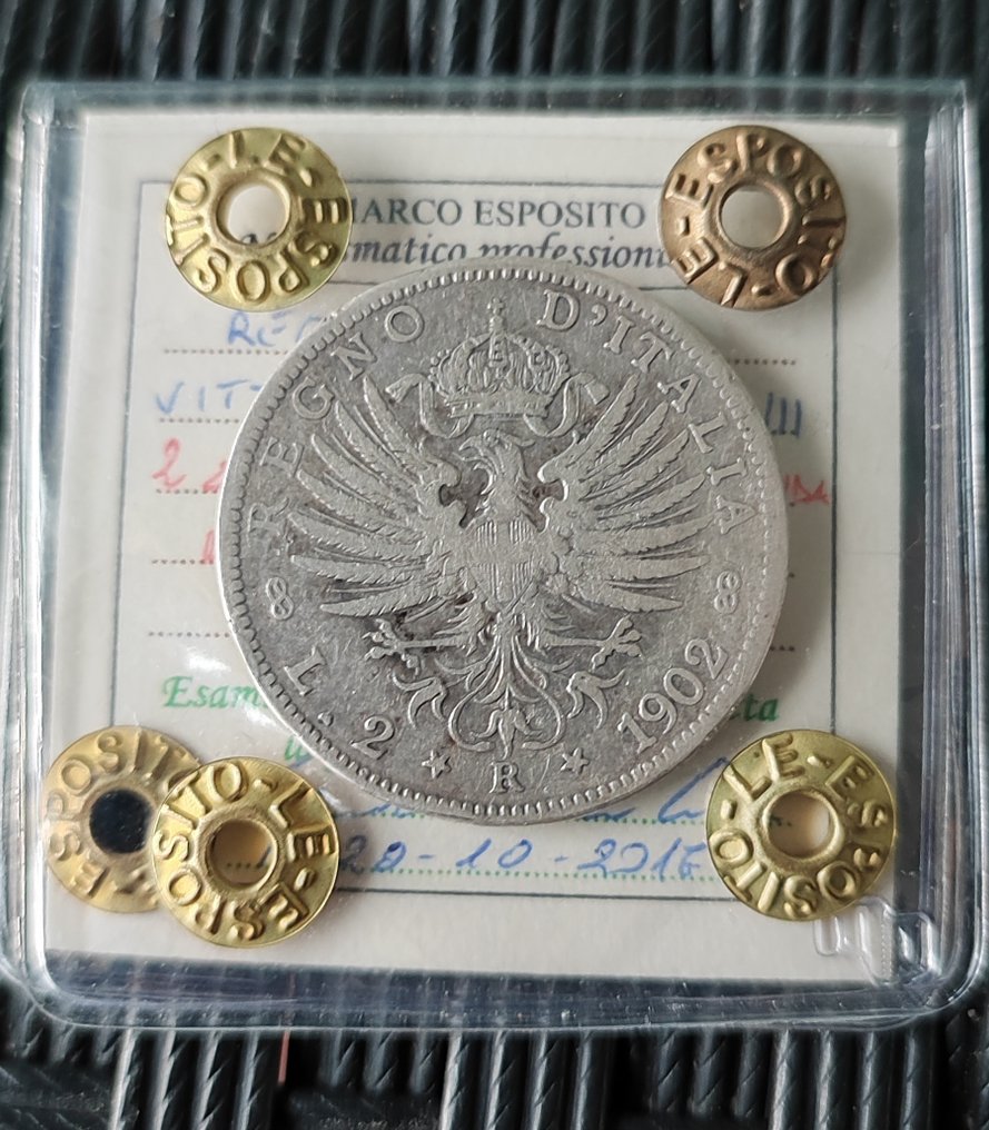 Olaszország. 2 Lire 1902 "Aquila Sabauda" (Nincs minimálár) #1.0