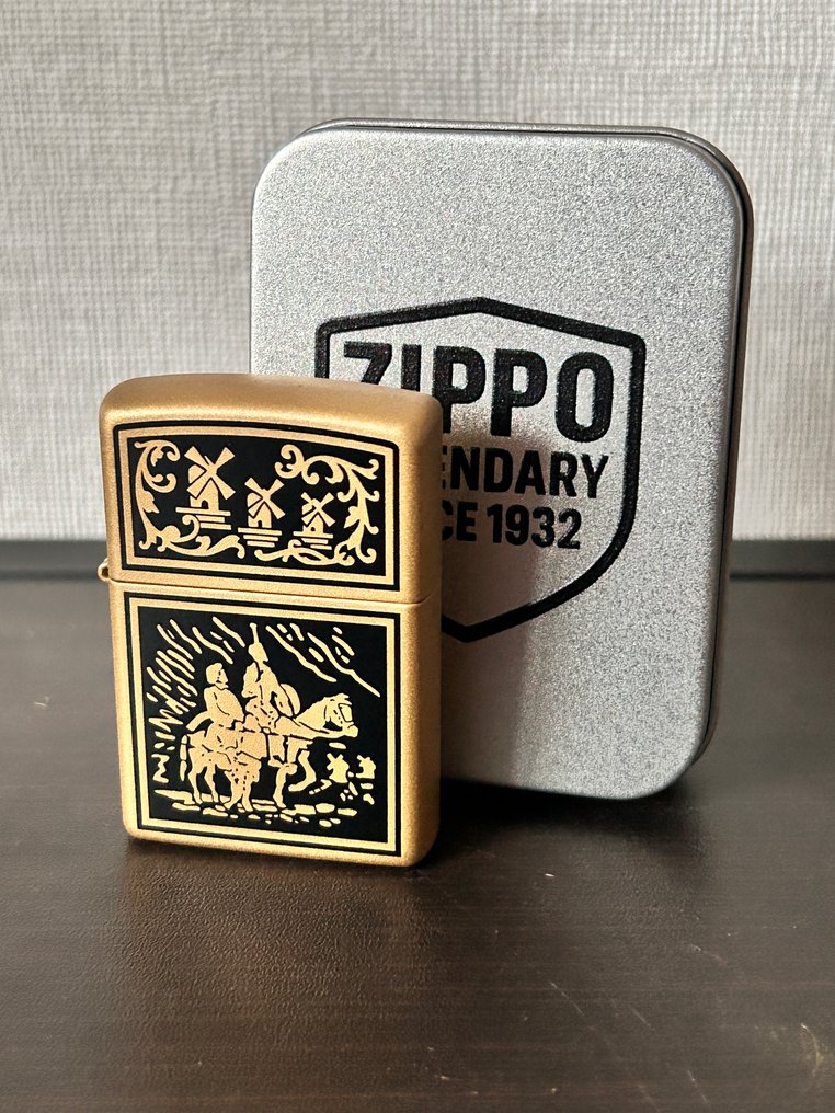 Zippo - L17-Don Quichot - Ingen reservasjonspris - Lighter - Stål #1.0