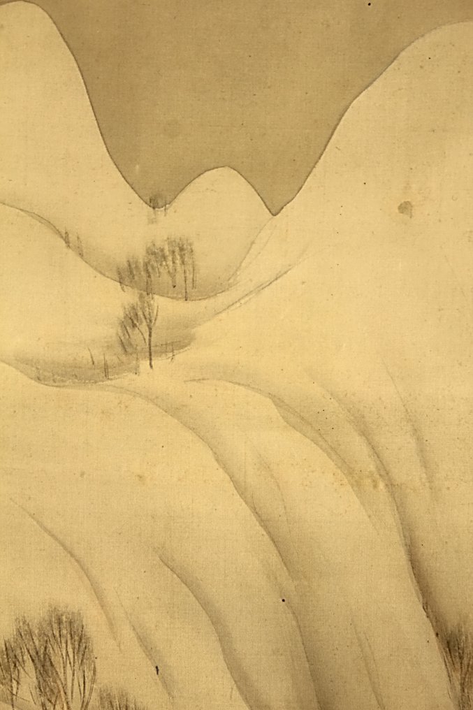 冬山水 Winter Sansui-ga - With signature and seal 幽翠 Yusui - 日本  (没有保留价) #3.2