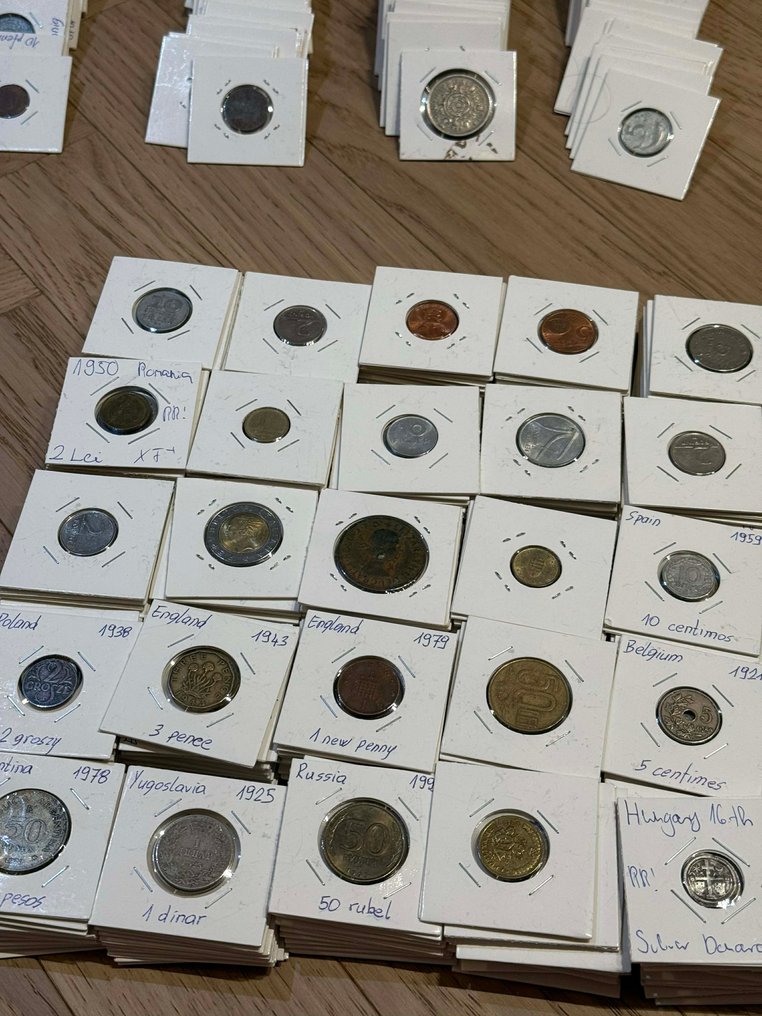 Wereld. World – Large collection of approx. 2400 coins (Roman Empire 4th-15th century, incl. silver coins (Zonder minimumprijs) #3.2
