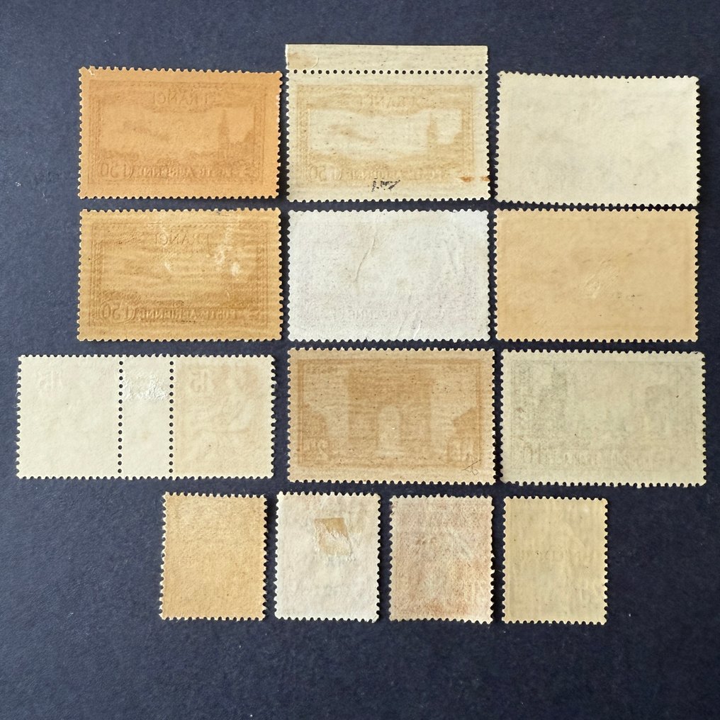 Francia - Poste Aérienne 5-6-7, Yvert 258, 261... "Lotes modernos" en NUEVOS ** y * - cotización + 1950 € #1.0