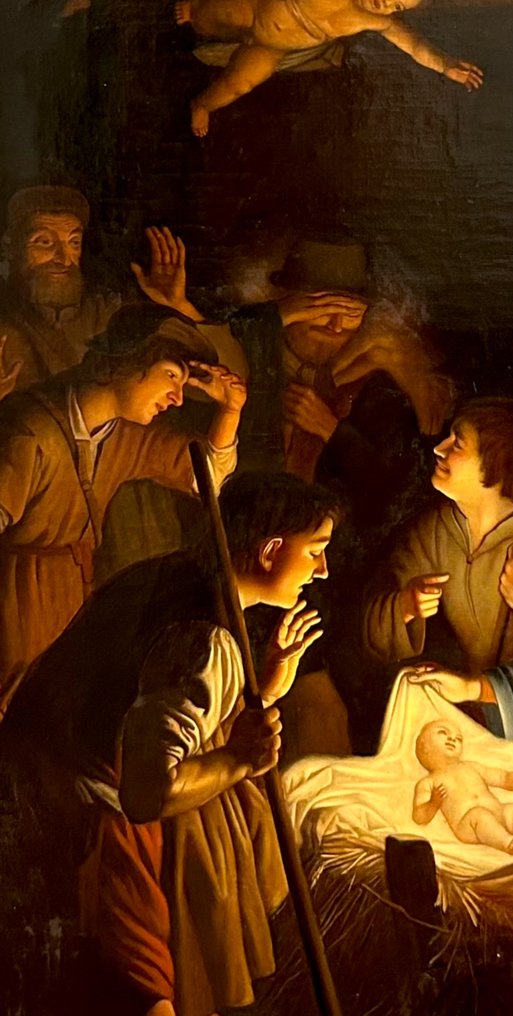 Santi Corsi (act. 1870-1900), da Gerrit van Honthorst - L’Adorazione dei pastori #2.1